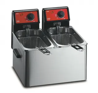 Фритюрница Fri Fri Eco4 + 4(650103) с 2 ванной 2 x 3 - 4 л электрическая настольная – купить по цене завода