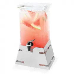 Диспенсер для сока Rosseto Beverage Ld141, 3,8л 26,3Х17,8см H43,2см, нерж.сталь/акрил – купить в RuOborudovanie.ru с доставкой до двери Купить диспенсер для сока rosseto beverage ld141, 3,8л 26,3х17,8см h43,2см, нерж.сталь/акрил – цена от завода, доставка до двери | RuOborudovanie.ru