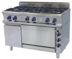 Плита 6 конфорочная Kogast PS-T69/1AM 52361 ГАЗ 900 серии – купить в RuOborudovanie.ru с доставкой до двери Купить плита 6 конфорочная kogast ps-t69/1am 52361 газ 900 серии – цена от завода, доставка до двери | RuOborudovanie.ru