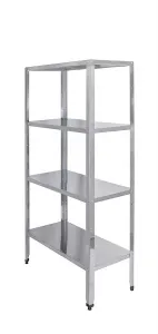 Стеллаж кухонный Luxstahl СР-1800х900х300/4 нерж – купить по цене завода
