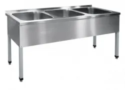 Купить ванна моечная 3-х секц. вмп-6-3-5 рч (500х500х300) краш. разб.210000806363 – цена от завода, доставка до двери | RuOborudovanie.ru