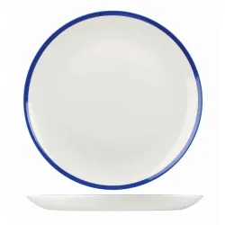 Купить тарелка мелкая 28,8см, без борта, retro blue whbbev111 – цена от завода, доставка до двери | RuOborudovanie.ru