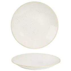 Купить тарелка глубокая 25,5см h3,5см, без борта, stonecast, цвет barley white swhspd251 – цена от завода, доставка до двери | RuOborudovanie.ru