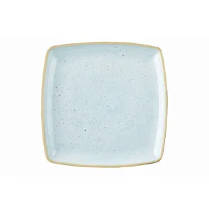 Тарелка мелкая квадратная 26,8СМ, без борта, Stonecast, цвет Duck Egg Blue Sdesds101 – купить по цене завода