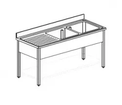 Купить ванна моечная apach chef line l2s206-54lwsh – цена от завода, доставка до двери | RuOborudovanie.ru