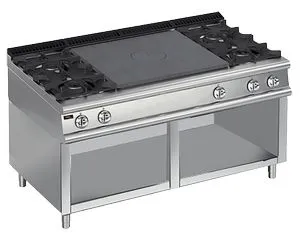 Плита газовая Apach Chef Line Lrstg169R4Os со сплошной поверхностью 900 серии – купить по цене завода