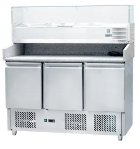 Стол для пиццы Koreco S903PZ (+5/+10) гранит.столеш., 3дв, GN1/1 – купить в Санкт-Петербурге по цене завода