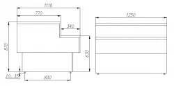 Прилавок торговый GC110 N 1,25-7 (П-1,25 Carboma GC110) (1006 ДУБ) – купить в Санкт-Петербурге с доставкой Купить прилавок торговый gc110 n 1,25-7 (п-1,25 carboma gc110) (1006 дуб) в Санкт-Петербурге – цена завода, доставка до двери | RuOborudovanie.ru