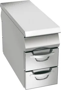 Стенд закрытый шириной 40 см с 4 ящиками для GN1/1*100 мм, линия Omega Angelo Po 04WPN4C – купить в Санкт-Петербурге по цене завода
