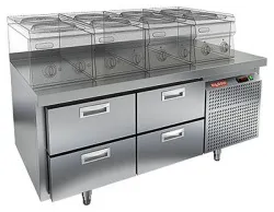 Стол охлаждаемый Hicold GN 22/TN LT под тепл.оборуд.(-2+10), 4 ящ, 1390х700х675 – купить в RuOborudovanie.ru с доставкой до двери Купить стол охлаждаемый hicold gn 22/tn lt под тепл.оборуд.(-2+10), 4 ящ, 1390х700х675 – цена от завода, доставка до двери | RuOborudovanie.ru