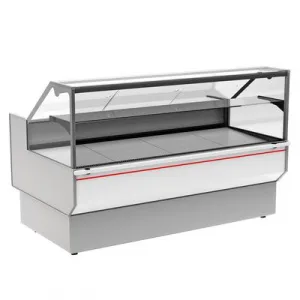 Витрина холодильная Полюс GC95 SL 1,5-1 (ВХСн-1,5 Carboma GC95) (0011-9003 боковины серые, декор бел – купить по цене завода