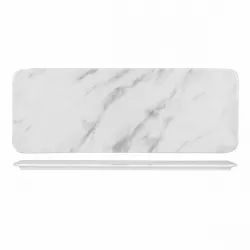 Купить блюдо сервировочное прямоугольное 37,6х14см, textured prints, цвет marble grey mgyrst1 – цена от завода, доставка до двери | RuOborudovanie.ru