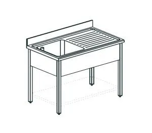 Ванна моечная Apach Chef Line Ls106-54Rw – купить по цене завода