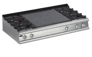 Плита газовая Apach Chef Line Lrstg169R4 со сплошной поверхностью 900 серии – купить по цене завода