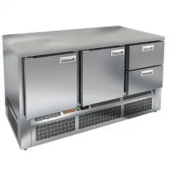 GNE 112/BT БЕЗ СТОЛЕШНИЦЫ стол охл. (-10-18), 2 двери, 2 ящ, 1485х700х800, ниж.агрегат – купить в RuOborudovanie.ru с доставкой до двери Купить gne 112/bt без столешницы стол охл. (-10-18), 2 двери, 2 ящ, 1485х700х800, ниж.агрегат – цена от завода, доставка до двери | RuOborudovanie.ru