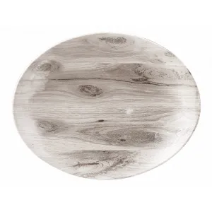 Блюдо овальное 19,7Х16СМ, без борта, Textured Prints, цвет Sepia Wood Wseop71 – купить по цене завода