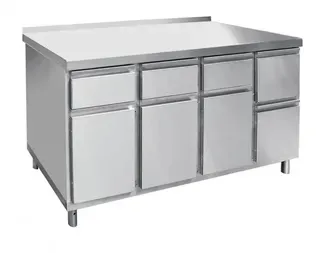 Стол для кофемашины Abat СКМ-7-2, арт.21000801143 с бортом, с ящиками 3 выдв+3 откидных – купить по цене завода