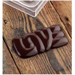 Купить форма для шок. "chocolate bar lovely" 150х76мм h10мм, 100гр, 3 ячейки, п/к pc5000 – цена от завода, доставка до двери | RuOborudovanie.ru