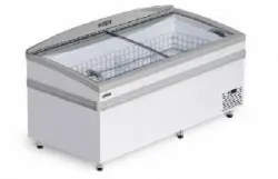 Купить бонета-ларь с гнутым стеклом снеж bonvini bfg 1850 торц серая отделка в Санкт-Петербурге – цена завода, доставка до двери | RuOborudovanie.ru