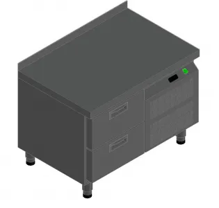 Стол с охлаждающим шкафом Hicold Sn 2/Tn Lt – купить по цене завода