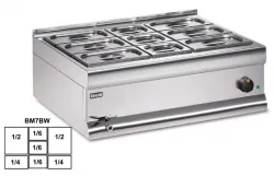 Купить мармит настольный 2*gn1/2 + 2*gn1/4 + 3*gn1/6 lincat bm7bwfl в Санкт-Петербурге – цена завода, доставка до двери | RuOborudovanie.ru