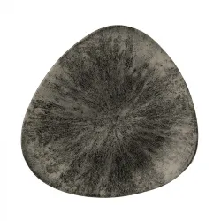 Купить тарелка мелкая треугольная 26,5см, без борта, цвет stone quartz black, studio prints stqbtr101 – цена от завода, доставка до двери | RuOborudovanie.ru