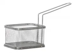 Корзинка для картофеля фри с ручкой 105х90х65 мм [QL089-02]