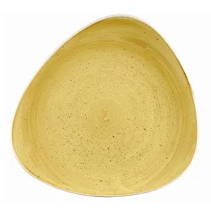 Тарелка мелкая треугольная 26,5СМ, без борта, Stonecast, цвет Mustard Seed Yellow Smsstr101 – купить по цене завода