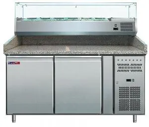 Стол холодильный Cooleq PZ2600TN-VRX380 гранит для пиццы на 428л, витрина (+2...+8) 2дв – купить в Санкт-Петербурге по цене завода