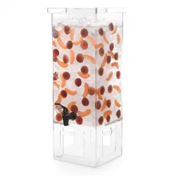 Диспенсер для сока Rosseto Beverage Ld128, 15,1л 24,9Х24,9см H59,7см, акрил – купить в RuOborudovanie.ru с доставкой до двери Купить диспенсер для сока rosseto beverage ld128, 15,1л 24,9х24,9см h59,7см, акрил – цена от завода, доставка до двери | RuOborudovanie.ru