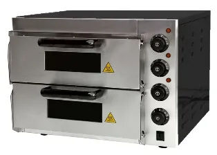 Печь для пиццы Hurakan HKN-MD11E крашен.корпус 2 камеры электр.подовая – купить по цене завода