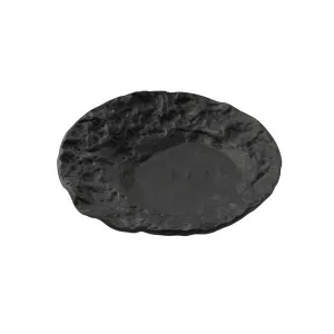 Тарелка глубокая стеклянная ЛУНА черное D23См, Crater Xglas-400 – купить по цене завода