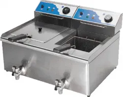 Купить фритюрница kocateq bef122v (2 ванны 13+13л) электрическая настольная в Санкт-Петербурге – цена завода, доставка до двери | RuOborudovanie.ru