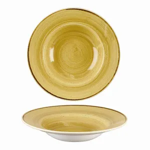 Тарелка для пасты 28СМ 0,47Л, с широким бортом, Stonecast, цвет Mustard Seed Yellow Smssvwbl1 – купить по цене завода