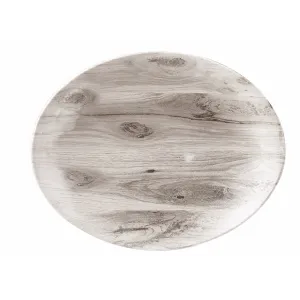 Блюдо овальное 31,7Х25,5СМ, без борта, Textured Prints, цвет Sepia Wood Wseop121 – купить по цене завода