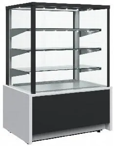 Витрина кондитерская Полюс Kc70 Vh 0,9-1 Light 9006-9005 (ВХСв-0,9Д Carboma Cube для шок.) – купить по цене завода