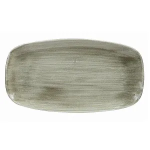 Блюдо прямоугольное Chefs 35,5Х18,9СМ, без борта, Stonecast Patina, цвет Burnished Green Pabgxo141 – купить по цене завода