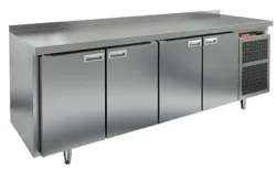 Купить стол охлаждаемый hicold gn 1111/bt (-10-18), 4 двери, 2280х700х850 – цена от завода, доставка до двери | RuOborudovanie.ru