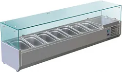 Витрина холодильная для ингредиентов 7хGN1/4 -150 мм Koreco VRX 1500 335 WN – купить в Санкт-Петербурге с доставкой Купить витрина холодильная для ингредиентов 7хgn1/4 -150 мм koreco vrx 1500 335 wn в Санкт-Петербурге – цена завода, доставка до двери | RuOborudovanie.ru