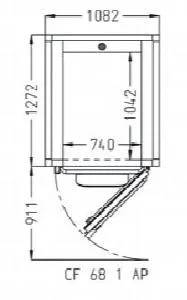 Камера расстоечная Pavailler Cf 68 1 Ap 60X80 1дверь/2тележки – купить в Санкт-Петербурге по цене завода