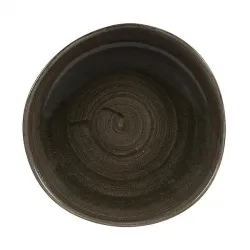 Купить тарелка мелкая "волна" 26,4см, без борта, stonecast patina, цвет iron black paibog101 – цена от завода, доставка до двери | RuOborudovanie.ru