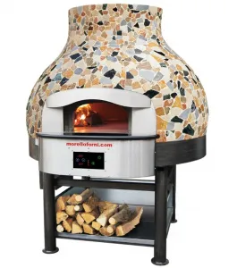 Печь для пиццы дровяная Morello Forni Mix110 Vulcano Mosaico – купить в Санкт-Петербурге по цене завода