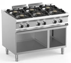 Купить плита газовая 6 конфорочная 700 серии apach chef line glrrg117osp – цена от завода, доставка до двери | RuOborudovanie.ru