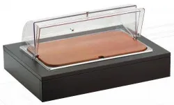Поднос для сыра Gn1/1 с крышкой Roll-Top, на дерев.Подставке венге 51130940 – купить в RuOborudovanie.ru с доставкой до двери Купить поднос для сыра gn1/1 с крышкой roll-top, на дерев.подставке венге 51130940 – цена от завода, доставка до двери | RuOborudovanie.ru