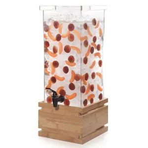 Диспенсер для сока Rosseto Beverage Ld147, 11,4л 24,9х24,9см H44,7см, бамбук/акрил – купить по цене завода