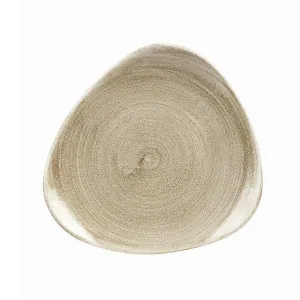 Тарелка мелкая треугольная 19,2СМ, без борта, Stonecast Patina, цвет Antique Taupe Paattr71 – купить по цене завода