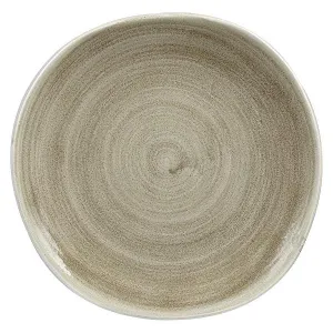 Тарелка мелкая "ВОЛНА" 26,4СМ, без борта, Stonecast Patina, цвет Antique Taupe Paatog101 – купить по цене завода