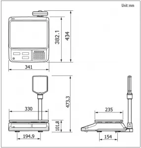 Весы торговые Cas PR-15P (LCD, II) (15кг, 2/5г) электронные – купить в Санкт-Петербурге по цене завода