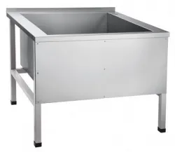 Купить ванна 1-о секц. моечная (котломойка) вмп-9-1 (800х800х500) нерж.210000802818 – цена от завода, доставка до двери | RuOborudovanie.ru