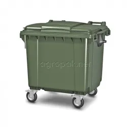 Бак для мусора 1100Л, с крышкой, на колесах, п/э, цвет зеленый 22.C19.70 Green – купить в RuOborudovanie.ru с доставкой до двери Купить бак для мусора 1100л, с крышкой, на колесах, п/э, цвет зеленый 22.c19.70 green – цена от завода, доставка до двери | RuOborudovanie.ru